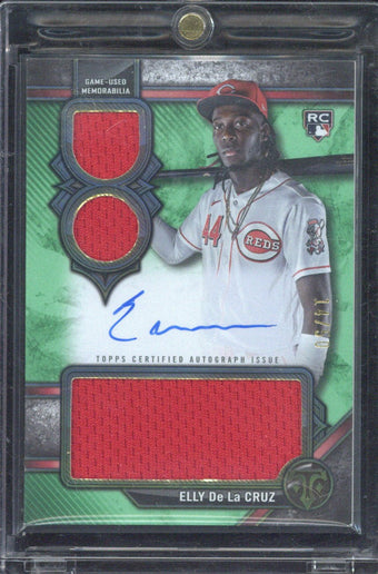 compare product 2024 Topps Triple Threads Elly De La Cruz RC Autograph Relic /50 #RAR-ED