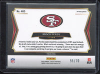 2024 Panini Select Brock Purdy Dragon Scale Field Level /70 #465
