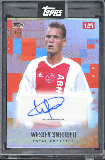 compare product 2025 Topps 125 Years Wesley Sneijder Autograph /5