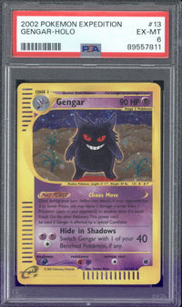 2002 Pokemon Expedition Gengar Holo #13 PSA 6