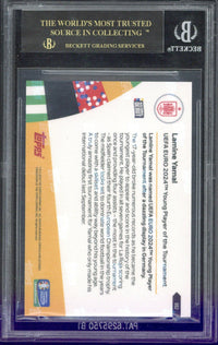 2024 Topps Now UEFA Euro Lamine Yamal #062 BGS 10 Black Label