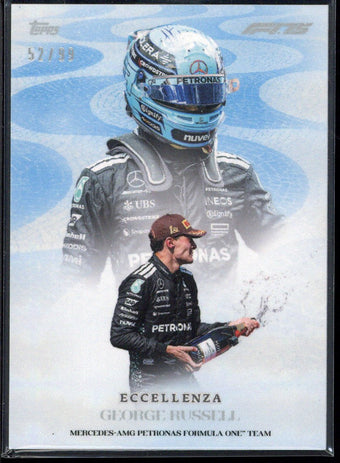 compare product 2025 Topps Eccellenza F1 George Russell /99