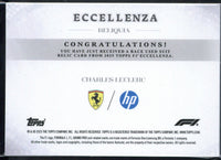 2025 Topps Eccellenza F1 Charles Leclerc Patch