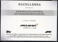 2025 Topps Eccellenza F1 Lando Norris Patch /99