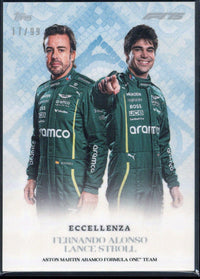 2025 Topps Eccellenza F1 Fernando Alonso / Lance Stroll /99