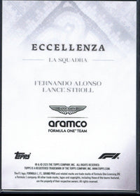 2025 Topps Eccellenza F1 Fernando Alonso / Lance Stroll /99
