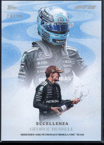 compare product 2025 Topps Eccellenza F1 George Russell /99