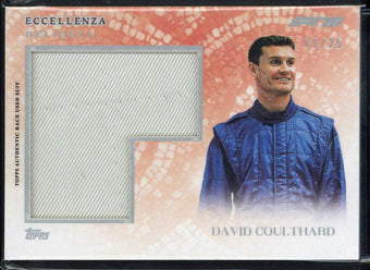 compare product 2025 Topps Eccellenza F1 David Coulthard Patch /25