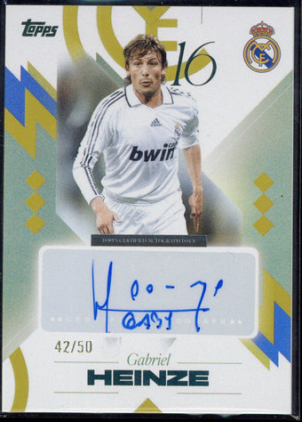 compare product 2025/26 Topps Los Blancos Gabriel Heinze Autograph /50 #LB-HE