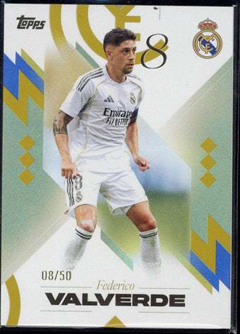 compare product 2025/26 Topps Los Blancos Federico Valverde /50 #15