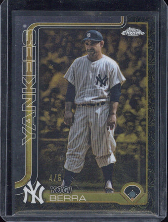 compare product 2025 Topps Chrome Yogi Berra /5 #136