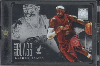 compare product 2012-13 Panini Elite Series NBA LeBron James Elite Glass #10
