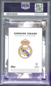 2022-23 Topps Inception UCL Zinedine Zidane Legacy Red /10 PSA 10