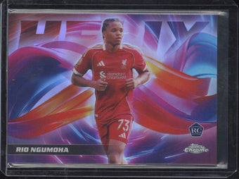 compare product 2025-26 Topps Chrome Rio Ngumoha RC Helix #HX-8