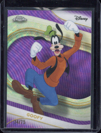 compare product 2025 Topps Chrome Disney Goofy /75 #32