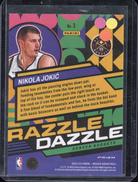 2023-24 Panini Mosaic Basketball Nikola Jokic Razzle Dazzle #3