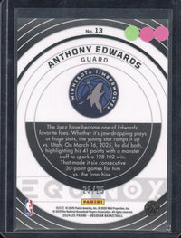2024-25 Panini Obsidian Basketball Anthony Edwards Equinox /25 #13