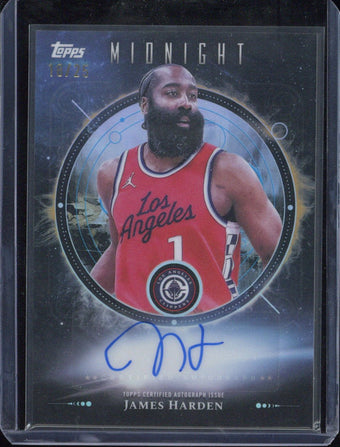 compare product 2025 Topps Midnight James Harden Autograph /25 #MO-JH