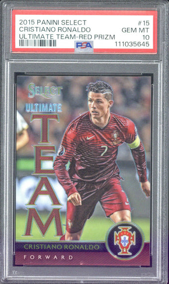 compare product 2015 Panini Select Soccer Cristiano Ronaldo Ultimate Team /199 #15