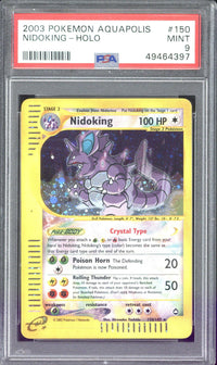 2003 Pokemon Aquapolis Nidoking Holo #150 PSA 9