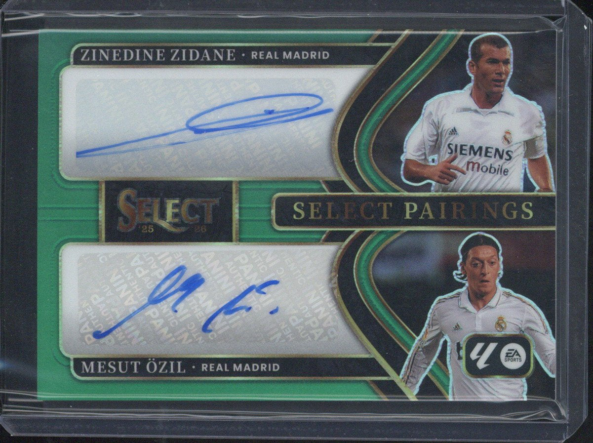 2025-26 Panini Select La Liga Soccer Zinedine Zidane Mesut Ozil Duo Autograph /5 #SP-ZM