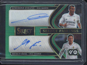 compare product 2025-26 Panini Select La Liga Soccer Zinedine Zidane Mesut Ozil Duo Autograph /5 #SP-ZM