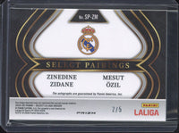 2025-26 Panini Select La Liga Soccer Zinedine Zidane Mesut Ozil Duo Autograph /5 #SP-ZM