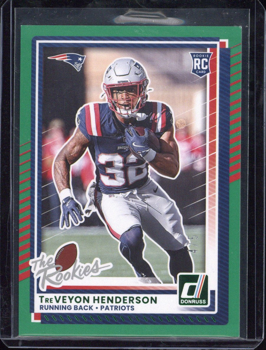 2025 Panini Donruss Rookies & Highlights Football Treveyon Henderson RC /5 #DRF-4