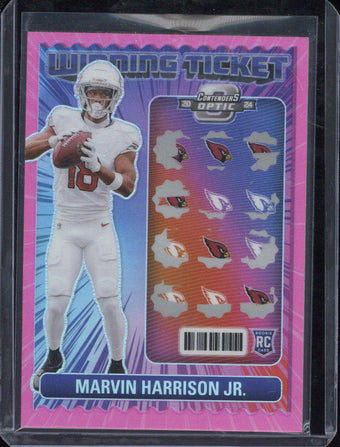 compare product 2024 Panini Contenders Optic Football Marvin Harrison Jr. RC /75 #WT-MJH