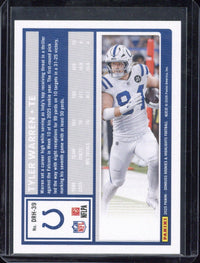 2025 Panini Donruss Rookies & Highlights Football Tyler Warren RC /49 #DRH-39