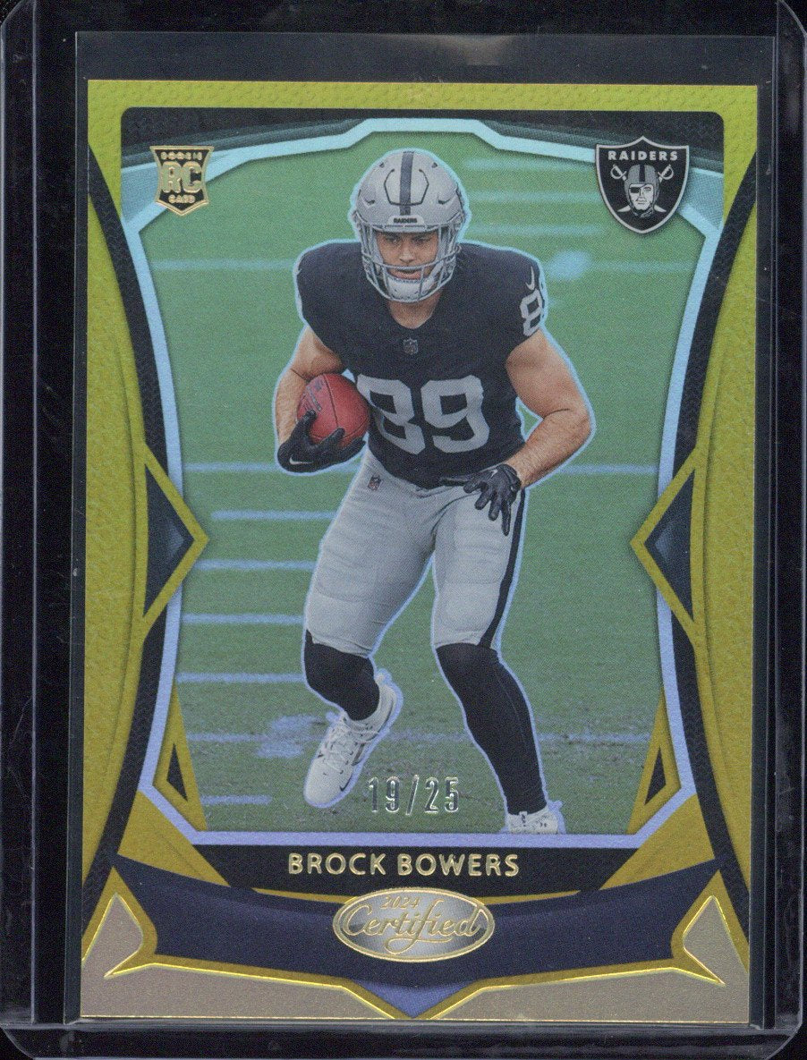 2024 Panini Certified Football Brock Bowers RC /25 #110