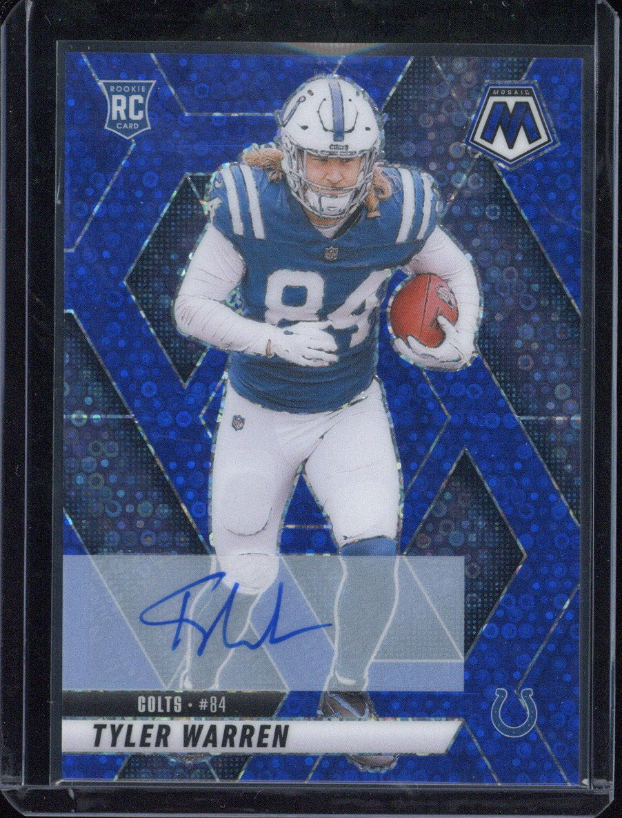 2025 Panini Mosaic Football Tyler Warren RC Autograph #354