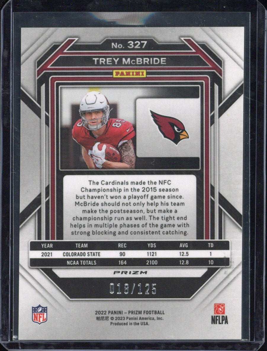 2022 Panini Football Trey McBride RC /125 #327