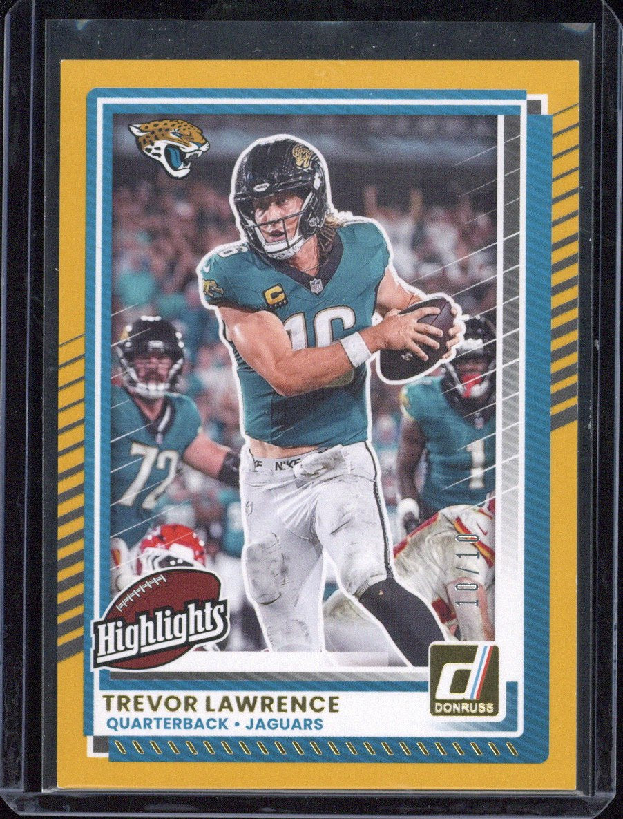 2025 Panini Donruss Rookies & Highlights Football Trevor Lawrence /10 #DRH-90