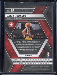 2024/25 Panini Prizm Mosaic Basketball Jalen Johnson /75 #35