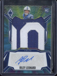 2025 Panini Phoenix Football Riley Leonard RC Patch Autograph /25 #RPS-RLD