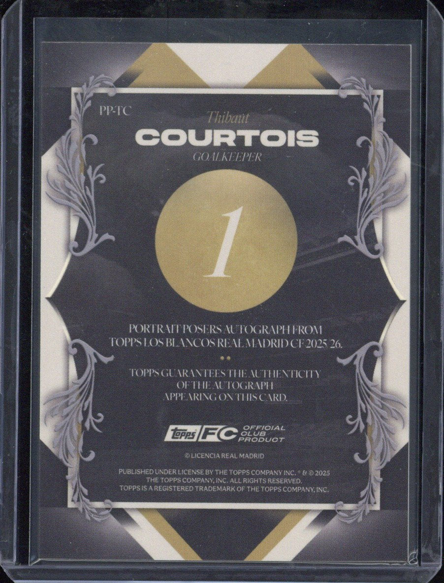 2025/26 Topps Los Blancos Thibaut Courtois Autograph #PP-TC