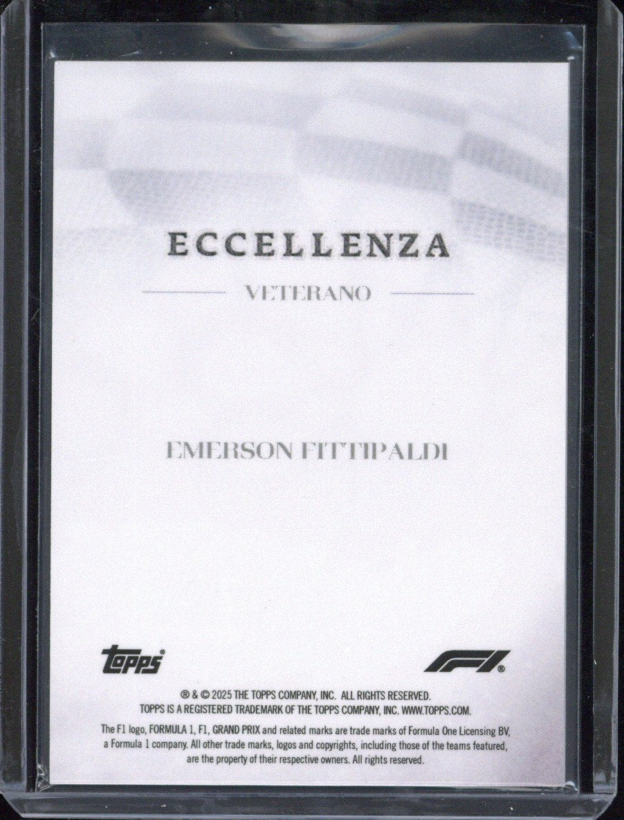 2025 Topps Eccellenza F1 Emerson Fittipaldi /25
