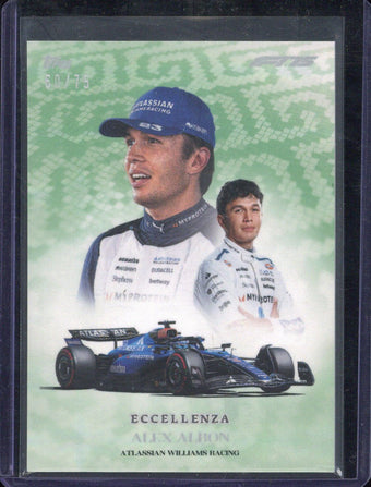 compare product 2025 Topps Eccellenza F1 Alex Albon /75