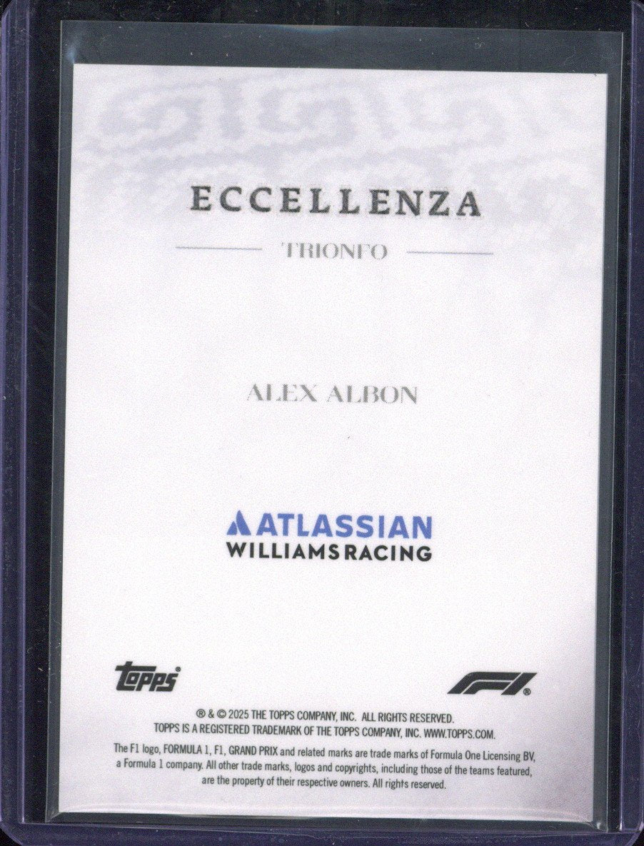 2025 Topps Eccellenza F1 Alex Albon /75