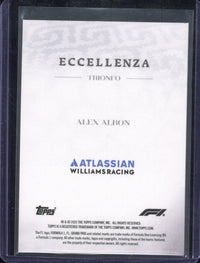 2025 Topps Eccellenza F1 Alex Albon /75