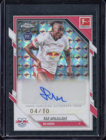 compare product 2025-26 Topps Chrome Yan Diomande Autograph /10 #BA-YD