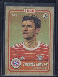 2022-23 Topps Jamal Musiala Platinum Thomas Müller Icon /5