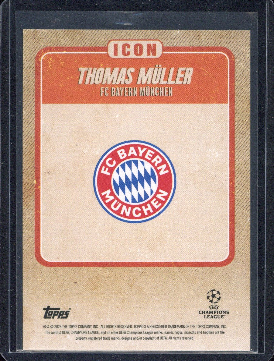 2022-23 Topps Jamal Musiala Platinum Thomas Müller Icon /5
