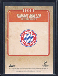 2022-23 Topps Jamal Musiala Platinum Thomas Müller Icon /5