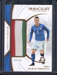 2018-19 Panini Immaculate Marco Verratti Magnificent Patch /50 #MA-MV
