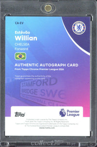 2025-26 Topps Chrome Premier League Estevao Willian RC Autograph /50 #CA-EV