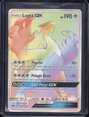 compare product 2018 Pokemon Sun & Moon FA Lugia GX Lost Thunder-Secret #227