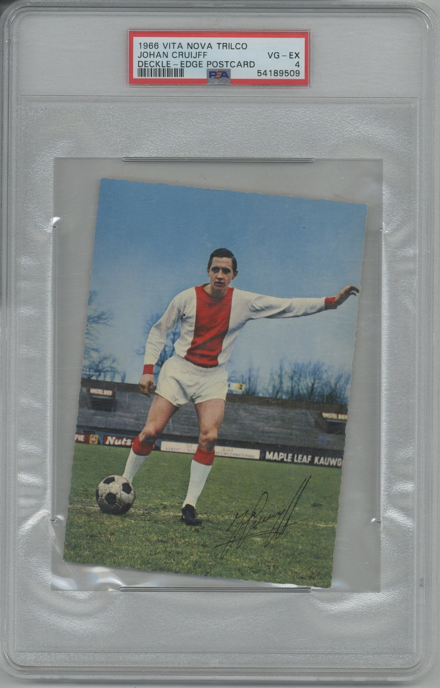 1966 Vita Nova Trilco Postcard Johan Cruyff ROOKIE PSA 4 VGEX