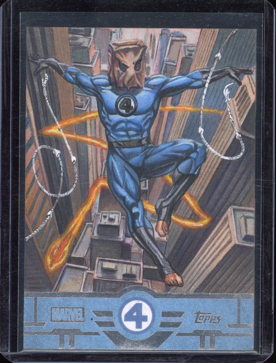2026 Topps Finest Fantastic Four Bombastic Bag-Man Sketch Card